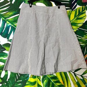 Talbots 8P Vertical Striped A Line Work Church Business Casual Skirt